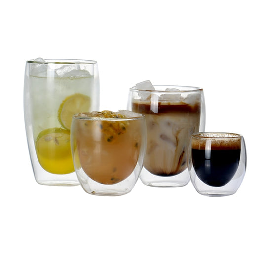 Double Wall Heat Resistant Glass Cups