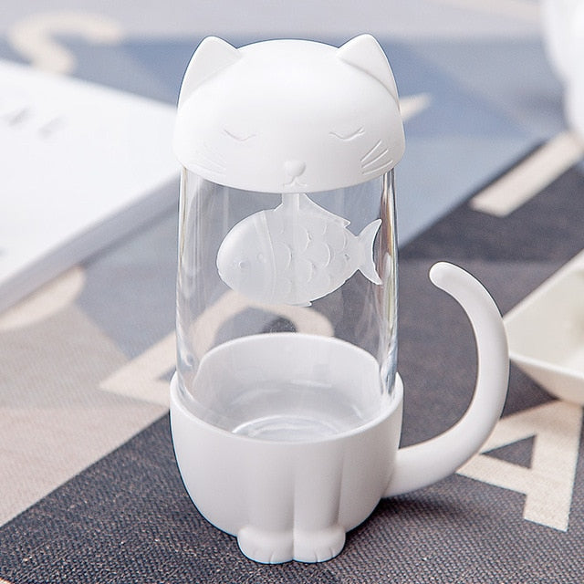 Cat / Dog Glass Mug with Infuser