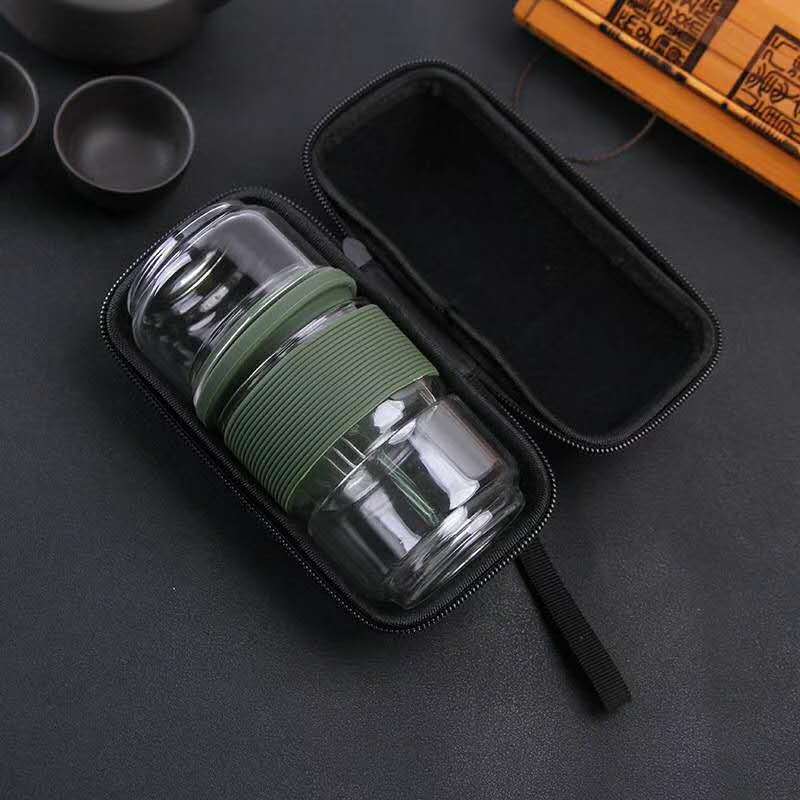 Glass Travel Tea Set