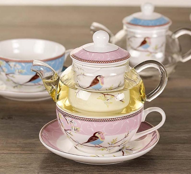 Floral Tea-for-One Set
