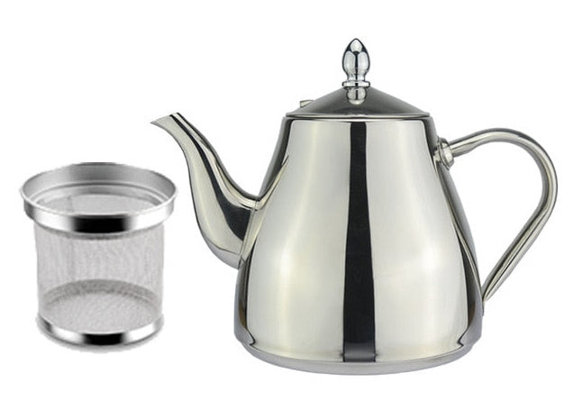 Stainless Steel Teapot With Infuser (40.6 - 67.6 oz.)