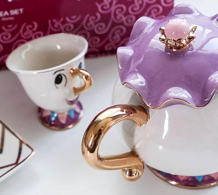 Beauty and the Beast 2 Piece Tea Cup & Saucer Set