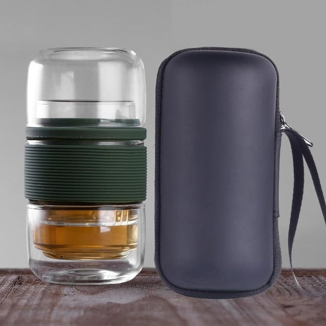 Glass Travel Tea Set