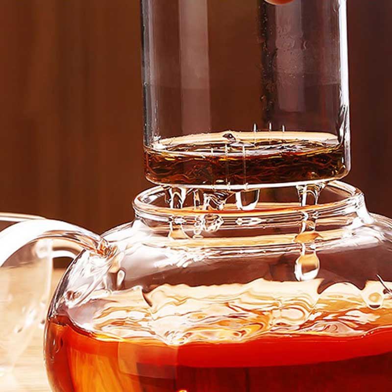 Glass Flowering Teapot