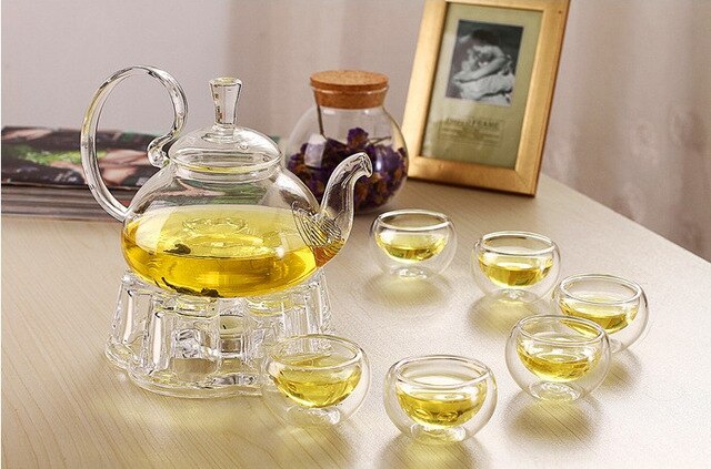 Stylish Glass Tea Set