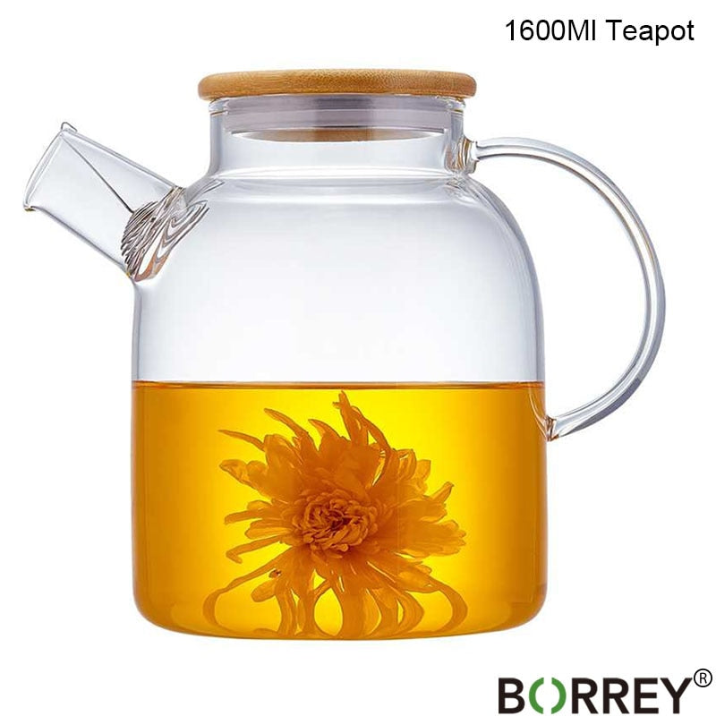 Heat Resistant Glass Teapot (Various Styles)
