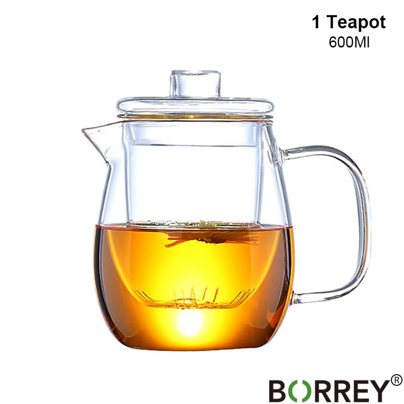 Heat Resistant Glass Teapot (Various Styles)