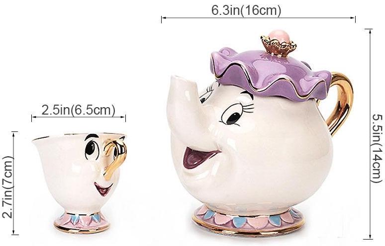 Beauty and the Beast Tea Set