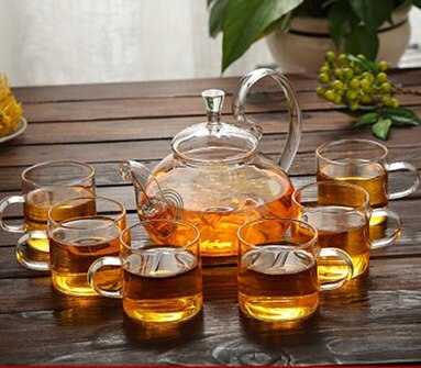 Stylish Glass Tea Set