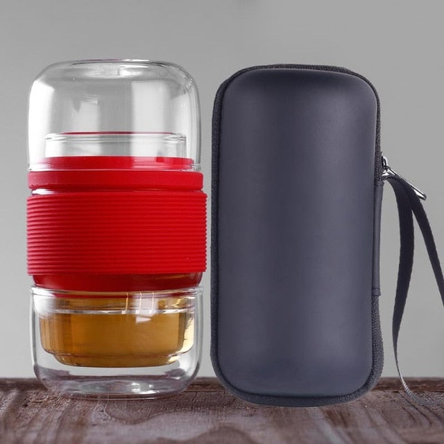 Glass Travel Tea Set