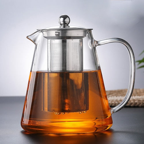 Heat-Resistant Glass Tea Kettle (15.2 - 44.0 oz)