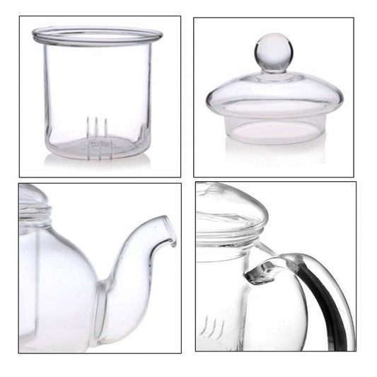 Glass Flowering Teapot